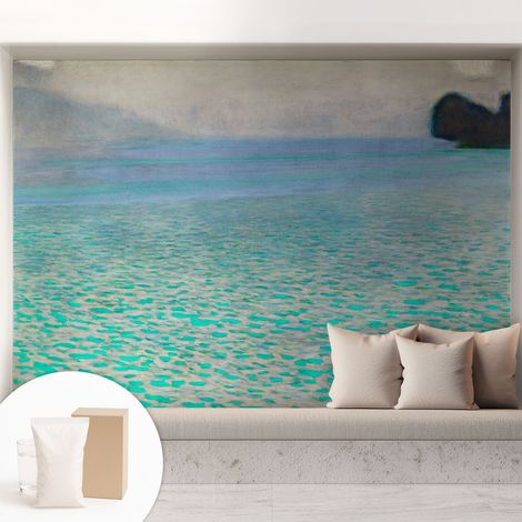 Papier peint intissé décoratif avec motifs pour salon et chambre a motif - Colle incluse gratuite Eau turquoise 208x146 cm (1/5)