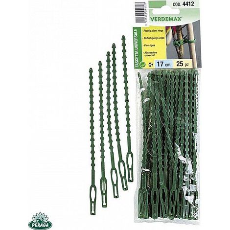 FASCETTA UNIVERSALE DENTELLATA PER LEGATURE PIANTE E RETI 25 PZ (1/3)