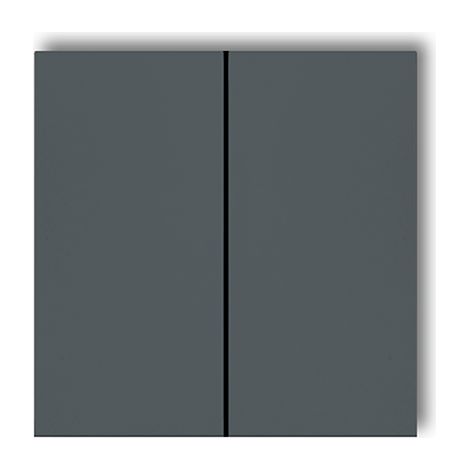 Prodotti complementari Karlik, tasti doppi grafite opaca per interruttori deco, icon, mini (set di due) 28DKL-2