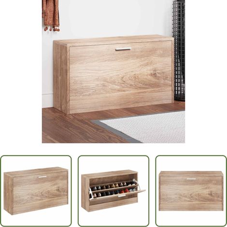 vidaXL Schuhregal - Schuhbank Eiche 80x24x45 cm (1/5)