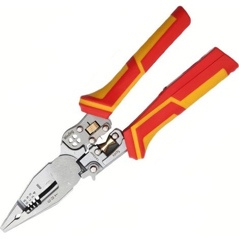 Pelacables automático 210 mm, herramienta multifuncional 8 en 1 para pelar cables, pelacables para AWG 18-11 (0,8–4,0 mm²), cortacables, engarzadora (1/5)