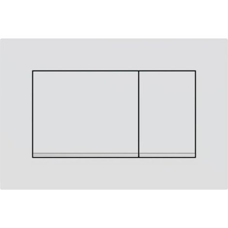Geberit Sigma30 Betätigungsplatte für 2-Mengen-Spülung: mattweiß lackiert, Perl-Effekt-Beschichtung, Chrom glänzend (115.883.JT.1)