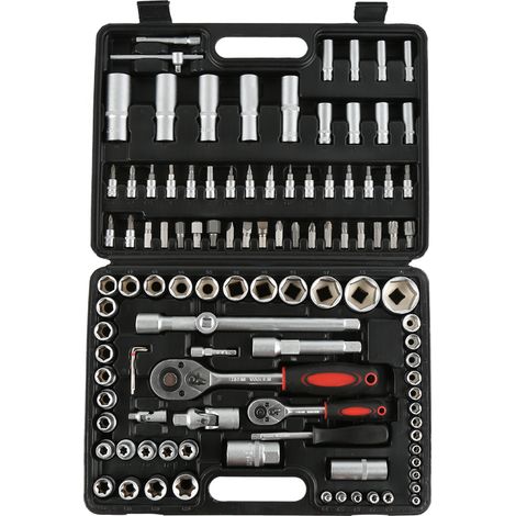 108 pz di riparazione degli attrezzi Socket Set Ratchet chiavi dinamometriche Auto a mano manica Auto combinazione di strumento