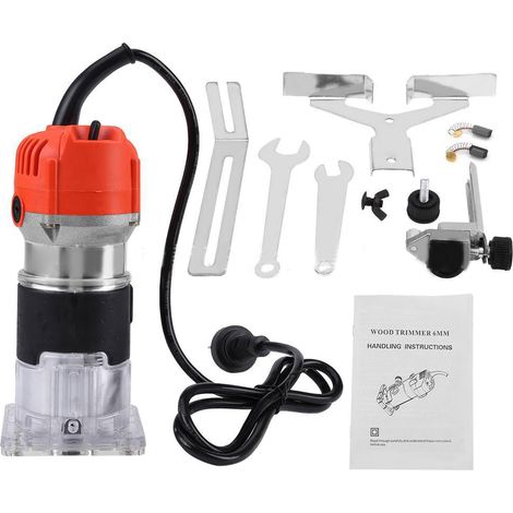 Mini défonceuse électrique 650W pour bois, gravure et rainurage, corps en aluminium, prise UE, outil de menuiserie compact