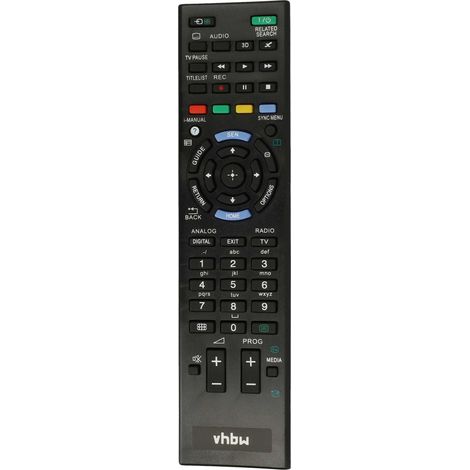 vhbw Mando a distancia compatible con Sony KDL-52LX905, KDL-52HX903, KDL-52HX905, KDL-52LX904, KDL-52LX900 televisión, TV - Repuesto