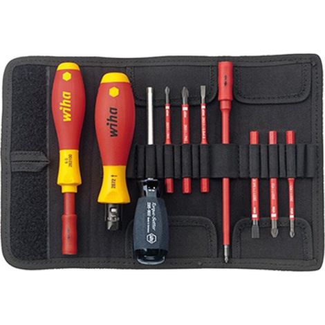 Juego de destornillador dinamométricos VDE TorqueVario®-S, cantidad : 10 unidades