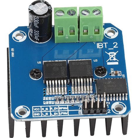 Module De Pilotage Moteur BTS7960 - Pont En H Double 43A - Protection Surchauffe - Pour Robotique Et Automatisation - 1 Pièce (1/5)