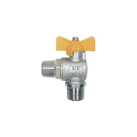 VALVOLA A SFERA GAS A SQUADRA  M/M CON MANIGLIA A T ART.060- - MM 1/2 - 3 pezzi ITAP