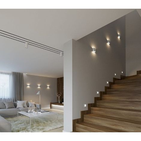 Applique carrée blanche LED 6W IP44 Maxlight ZONE W0200