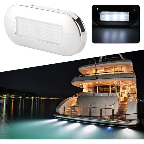 12V DC LED-Wegeleuchte, ovale Form, 3 LEDs, IP67 wasserdicht, kaltweiß, für Boote und Wohnmobile (1/5)