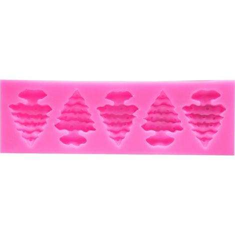 Moule de cuisson en silicone de Noël bricolage moule à chocolat fondant à gâteau décoratif multiple(12) (1/4)