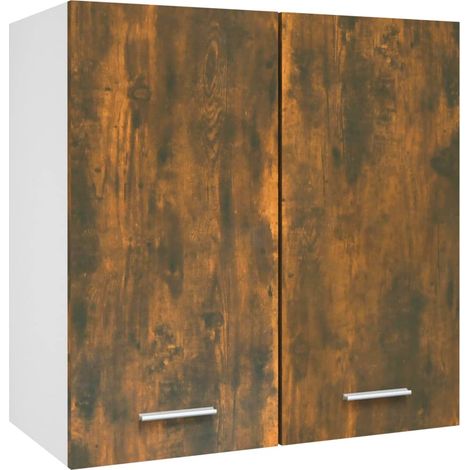 Meuble Elément de Cuisine,Armoire suspendue,Armoire de rangement Chêne fumé 60x31x60 cm Bois d'ingénierie -35293 (1/5)