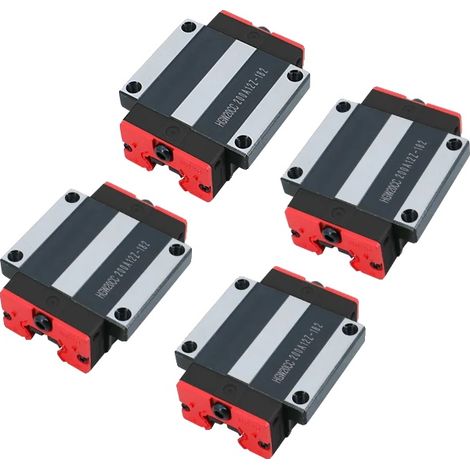 Blocco di guida lineare, acciaio cromato, alte prestazioni, HGW20CC (1/2)