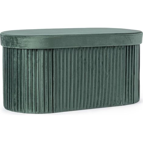 Poltrona Pouf "Jocelyn" per interno, con struttura in mdf -Castello / Blu (1/4)
