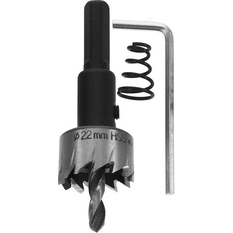 Foret Scie Cloche Hss pour Métal Perceuse Électrique Haute Précision Compatible Tôles Fines Acier Inoxydable et Alliages Légers (1/4)