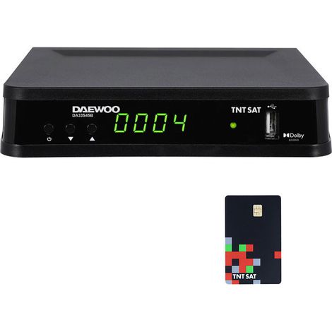 Décodeur satellite - DAEWOO - DVB S/S2 - TNT SAT - Dolby Digital Plus - USB (1/4)