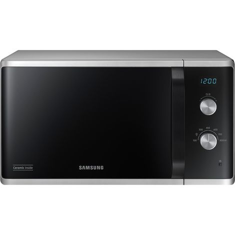 Samsung – Micro-ondes à poser 23L 800W – Commande électro-mécanique – Couleur silver – Dimensions 27.5 x 48.9 x 37.4 cm – MS23K3614AS