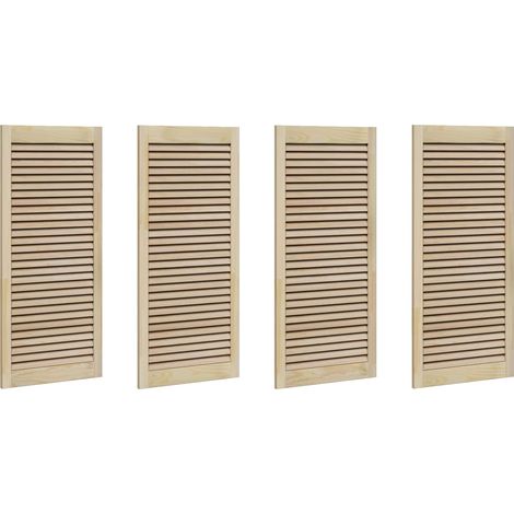 Maison Exclusive - Porta per Armadio con porta 4 pcs Naturale 49,5 x 2,1 x 110 cm