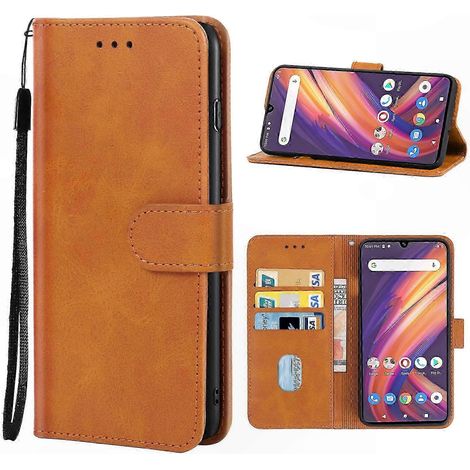 Schutzhülle aus echtem Leder für das A6 Note Smartphone, elegante Hartschale, kompakte Größe, hochwertige Verarbeitung, stoßfest, natürliche Farbe, für den täglichen Gebrauch (1/4)