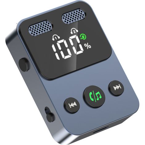 Adaptador Audio Bluetooth - Receptor Y Transmisor 2 En 1 - Aluminio - Para TV Altavoces Auriculares - 1 Unidad (1/5)