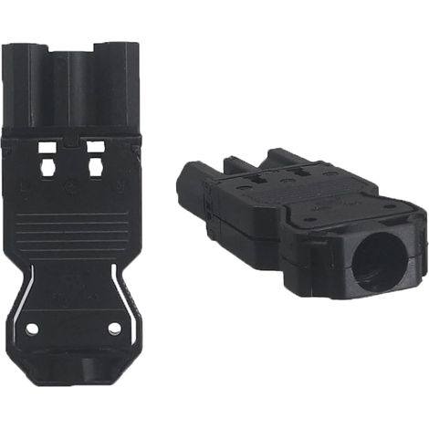Compatible Avec Les Connecteurs De Passage Gst18-i3, 2 Pièces Prise Mâle Et Femelle Actuelle Borne De Connexion Rapide Pour L'éclairage Led, Les Bandes Lumineuses, Noir (1/5)