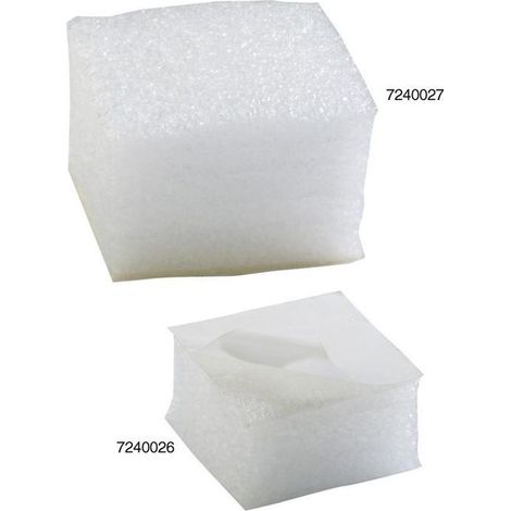 Schaumpads Maße 50x50x25mm weiß leicht haftend TRANSPAK