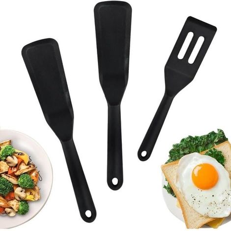 3-teiliges Silikonspatel-Set, geschlitzte Küchenspatel, antihaftbeschichtet, Silikon-Fischspatel, Silikon-Schlitzspatel (1/4)