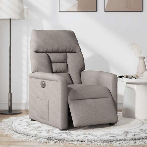 Fauteuil de Salon,Chaise,Fauteuil inclinable électrique Taupe Tissu CFW846273 (1/5)
