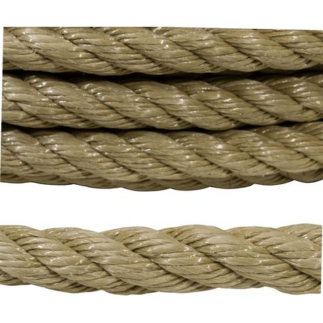 Werka Pro – Corde polypropylène Ø22mm x 50m – Capacité de rupture 6040 kg – Traitement anti-UV pour exposition prolongée – Pour arrimage et fixation
