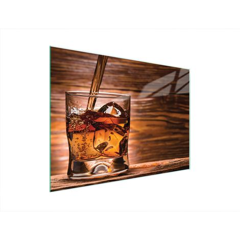 Planche à découper en verre 40x30 whisky (1/5)