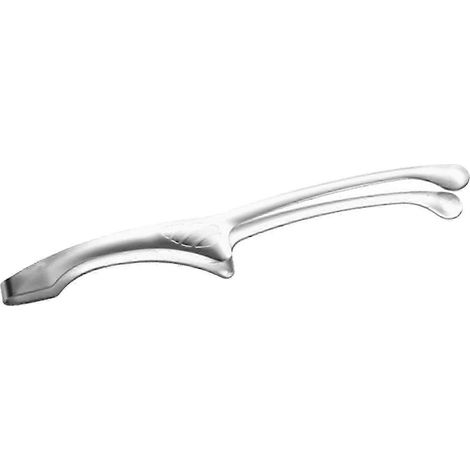 Pince de cuisine en acier inoxydable 304, pince à pain et à steak pour la cuisson et le grillage-Silver 29cmx2cm