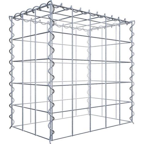 Gabiondeco - Gabion - Element de prolongation en hauteur 50 cm x 50 cm x 30 cm (L x H x P). maille 10 x 10 cm. Spirale. Attention : il manque une grille - Made in Ger... (1/5)