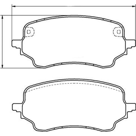 KIT PASTIGLIE FRENO ANTERIORI compatibile con FORD PUMA / PASTIGLIE FRENANTI AUTO OEM P 24 236, / SOSTITUZIONE DIRETTA / BASSA POLVERE / SILENZIOSO (1/4)