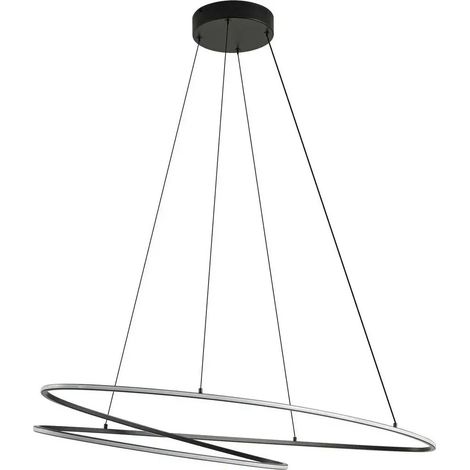[GEBRAUCHT] B-Ware Lucande Led Hängeleuchte Pendelleuchte Beleuchtung Schwarz Dimmbar 100cm646 (1/2)