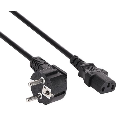 PC-Stromkabel CEE 7/7 / IEC C13 AK-PC-08S CU 3x1,5mm² 10m (1/3)