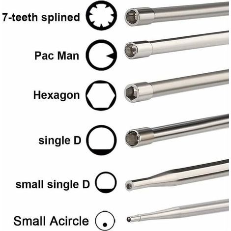 Tournevis reglage carburateur Lot de 12 outils de réglage carburateur avec scredrivers acircle pour petit moteur 2 temps pour Husqvarna pour tronçonneuse tronconneuse husqvarna (1/5)
