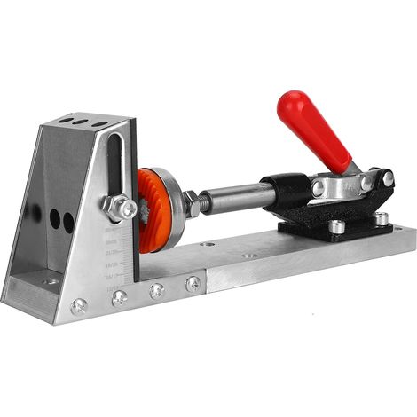 Guide de perçage incliné pour trous de poche en bois, serre-joint avec accessoires, outil de menuiserie professionnel (1/5)
