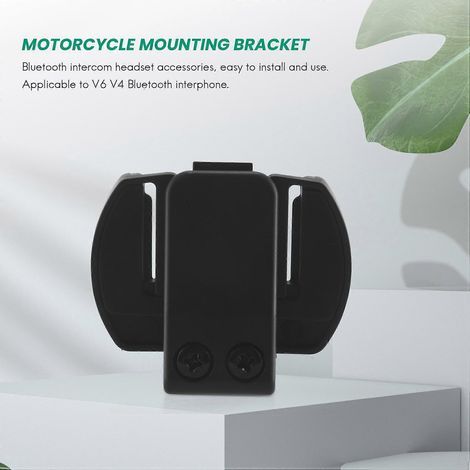 2 Pcs V6 V4 V2-500C Intercom Accessories,Helmet Intercom Clip Mounting Bracket,Motorcycle BT Bluetooth Intercom Headset Accessories (1/4)
