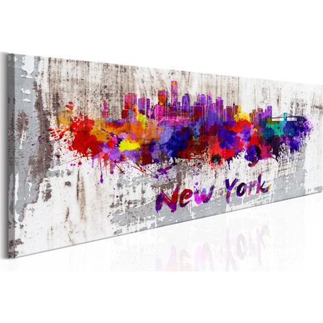 Tableau Imprimé "Ville des Artistes" 45 x 135 cm (1/2)