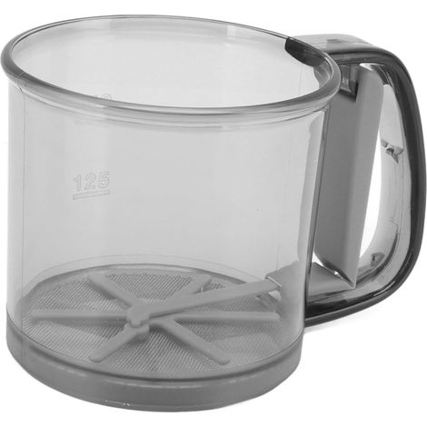 Tamis à farine manuel à mailles uniformes, tamis semi-automatique, tasse à farine pour la pâtisserie (1/5)