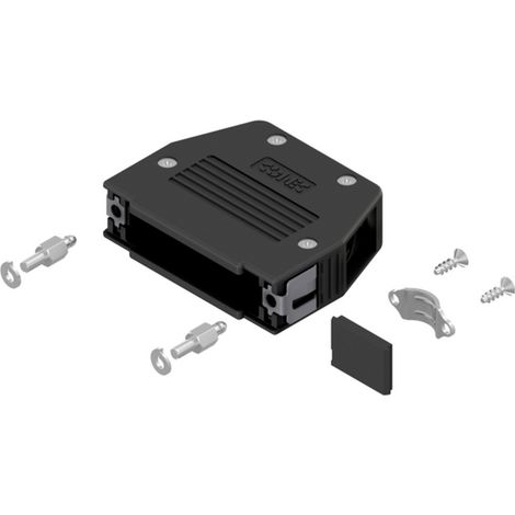 Conec SnapLock 16-003270E D-SUB Gehäuse Polzahl: 25 Kunststoff 90 °, 180 ° Schwarz 1 St.