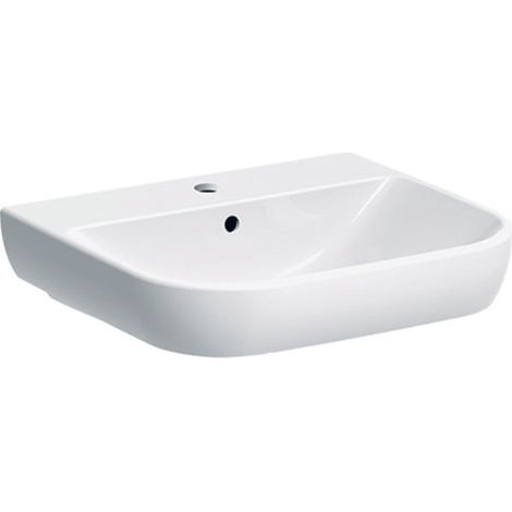 Geberit Smyle lavabo 500227, 55x48cm, avec trou pour robinetterie