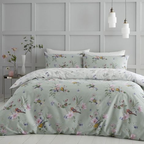 Parure de lit King Size avec Housse de Couette et taies d'oreiller Vert Sauge (1/5)