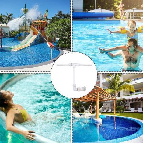 Générique Fontaine à Cascade pour Piscine Hors-Sol,Cascade Rafraîchissante À Double Fontaine pour Fêtes de Piscine,Jardin, terrasse, Patio, Cour, Ferme, Parc Aquatique (1/2)