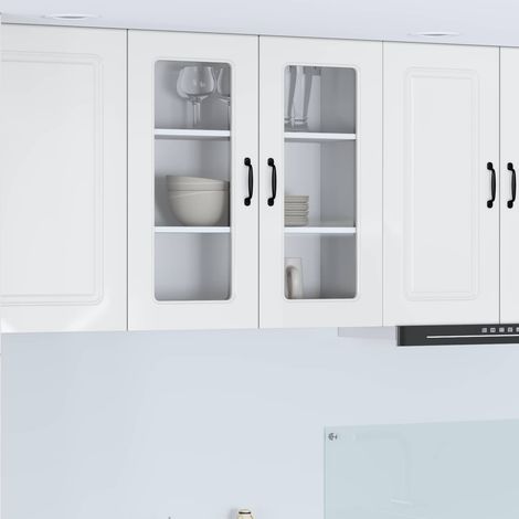 Küchenschrank Kalmar Hochglanz Weiß 80 x 31 x 80 cm