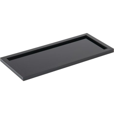 Présentoir de salle de bain noir