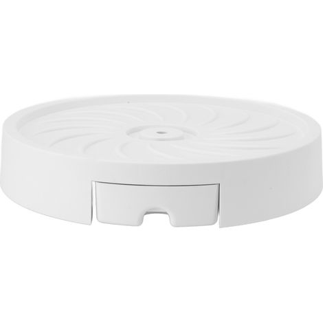 Support à roulettes pour plantes avec 4 roues, plateau mobile en plastique pour jardinière de jardin, terrasse, pot de fleurs blanc, largeur intérieure 26 cm / 10,2 pouces (1/5)