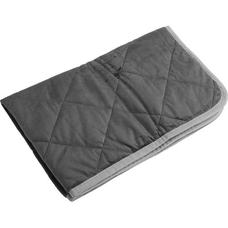 Tapis thermique lavable pour animaux de compagnie avec base antidérapante pour absorber l'humidité, garder au chaud et favoriser l'entraînement des chiens et chats. Gris M. (1/5)