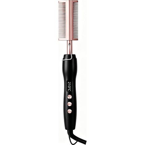 Peigne Chauffant, Hot Comb Afro Brosse Chauffante Peigne Electrique (1/5)