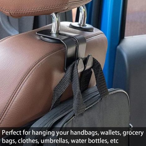 Poubelle de voiture, poubelle pliable en cuir PU imperméable avec crochet, sac poubelle suspendu pour siège auto, poubelle (1/5)